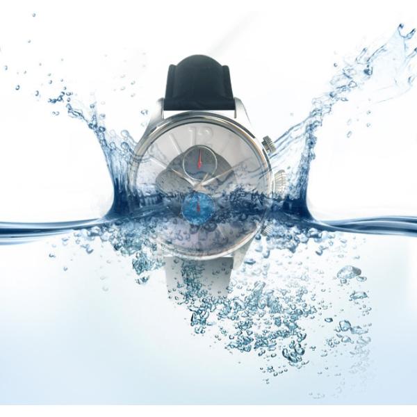 30mm Waterproof Men Slim Steel Quartz Watch Genuine Leather Band