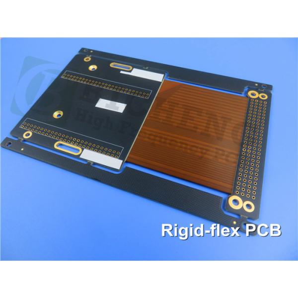 Multilayer Rigid-flex PCB 1mm Matt Black Soldermask with Immersion gold