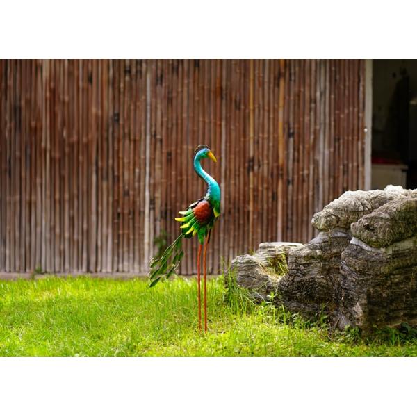 Крепкая статуя сада оформления павлина металла двора для на открытом воздухе лужайки птицы