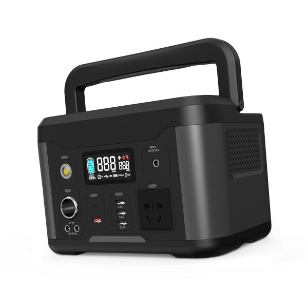 estação de 500Wh BMS Portable Battery Power com painel solar 500W