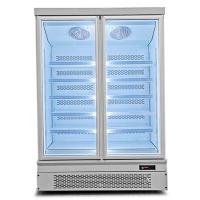 El congelador vertical de la exhibición de la carne congelada del refrigerador vertical se levanta para la tienda
