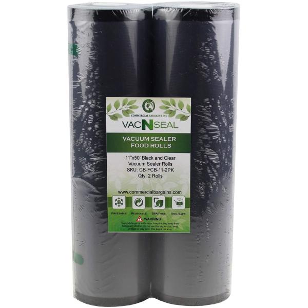 Durable Black Vacuum Seal Bags for Food Preservation
