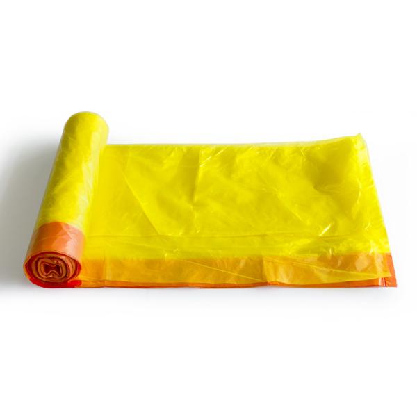 Sacs de déchets jetables en plastique de LDPE de PE de sac de déchets de cordon