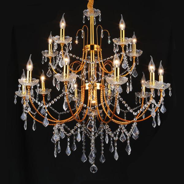 Wrought iron candle chandelier (WH-MC-04)