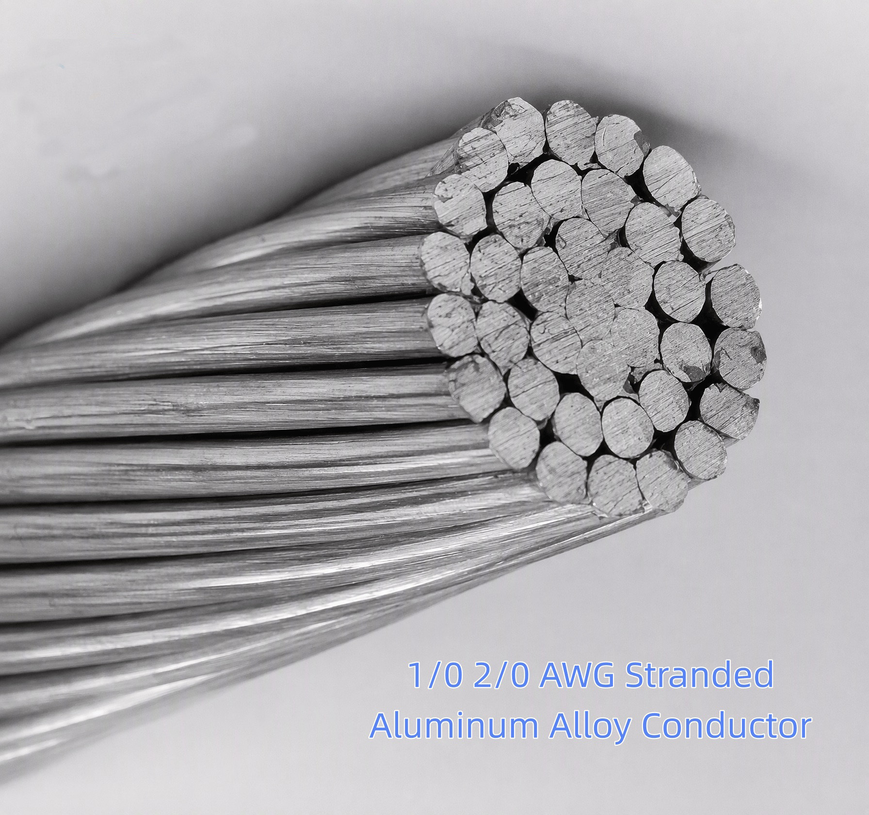 1/0 2/0 AWG Stranded Aluminum Alloy Conductor Cable Bare Conductor AAC/ACSR/ABC/AAAC Aluminum Electrical Wire