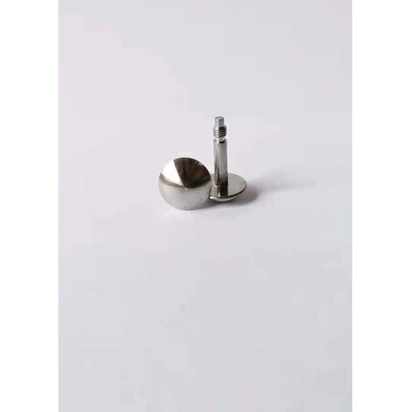 bouton d'acier inoxydable de la longueur M4 de 15.5mm, vis principales de bouton