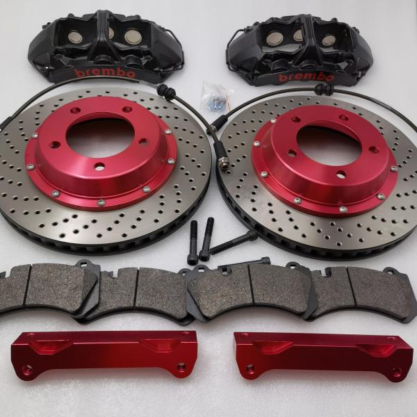 Black GTS6 6 Pot Caliper 380X34 Disc Kit For Toyota Land Cruiser