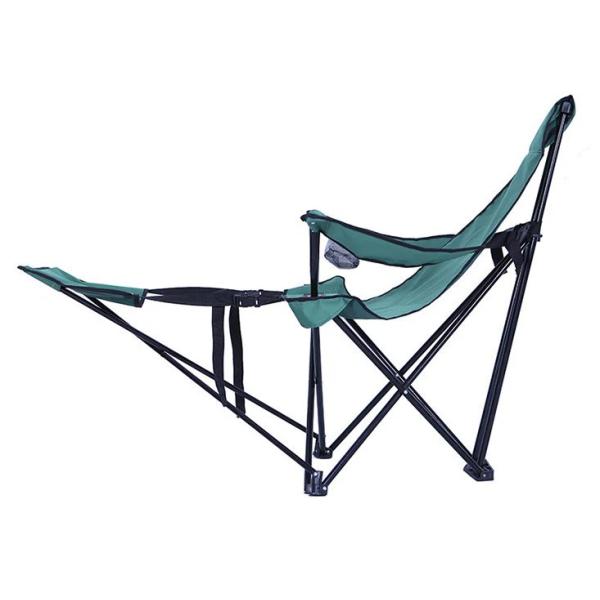 Comfortable Reclining Folding Armrest Camping Chair High Quality Foldable Fishing Chairs With Footrest Cup Holder