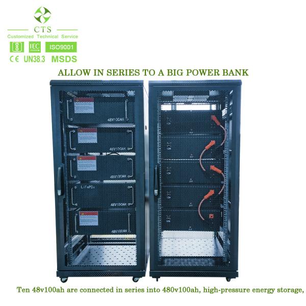 Batterie au lithium solaire à haute tension 480v 100Ah 200ah