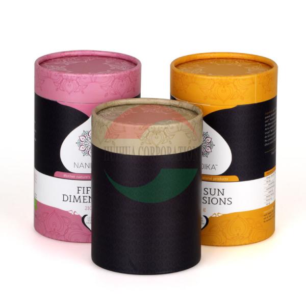 Imprimindo o frasco plástico do cilindro das latas compostas plásticas claras do papel dos cuidados com a pele