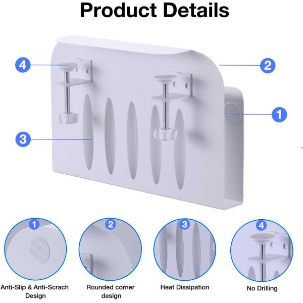 Металлический столовый ящик для управления кабелями под столовым офисным столом