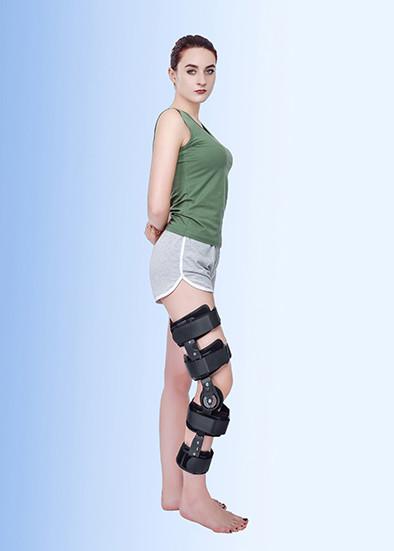 Orthopedic Leg Braces Orthotic Devices Knee Extension Brace Hinged Black