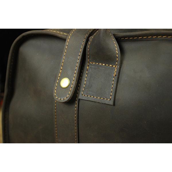 Реальная сумка багажа кожи лошади кожаных вещевых мешков сумасшедшая для перемещения LB02