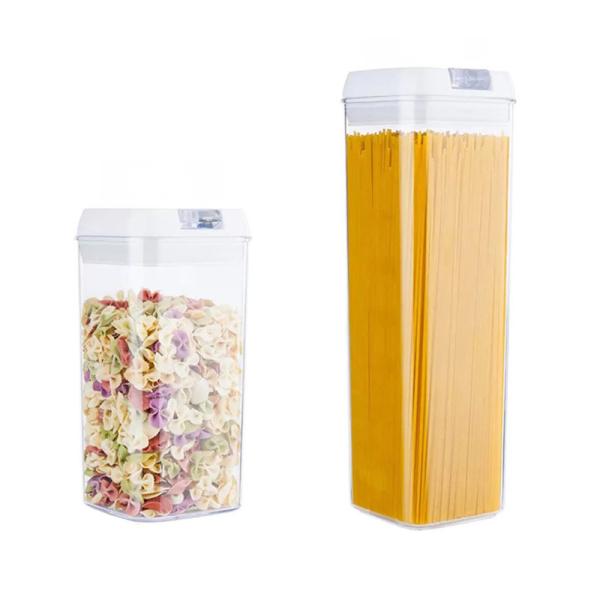 Amazon Hot seller Kitchen Storage Containers BPA Free Keep Food Fresh Plastic Food Spice Jars Canister Sets With Airtigh