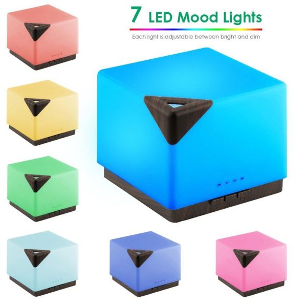 Private Label Ultrasonic LED Rainbow Asakuki 700ml Big Air Humidifier Aroma Essential Oil Diffuser for Bedroom Large Room Yoga