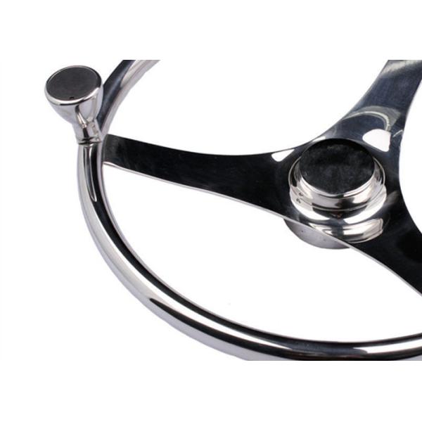 Central Cap Included Sailboat Steering Wheel Mirror Polished Surface
