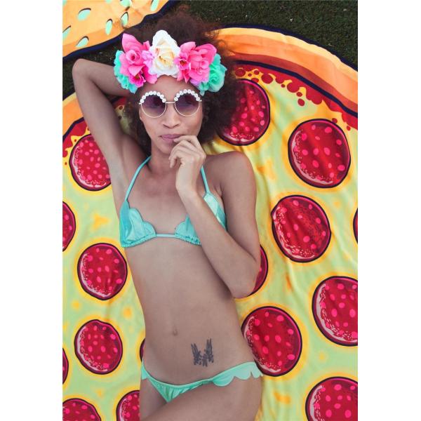 2017 New Beach Cover Up Round Tassel Cotton Beach Coverup Beach Mat Shawl Yoga Mat Letter Sarong Cloak Bathing Suit