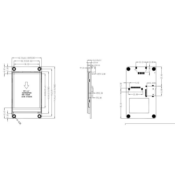 касание Lcd модуля 8MB дисплея 240x320 HMI сопротивляющееся изображение шрифта кода 2,4 дюймов свободное