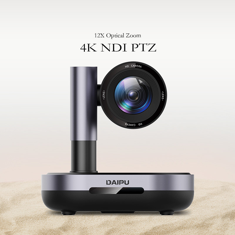 DAIPU PSC-12NK 4K 12X Optical Zoom NDI 3G-SDI HD-MI PTZ Camera for Conference Calls
