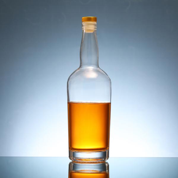 Decal Deep Process Super Flint Glass 750ml Glass Brandy and Gin Bottle Made of Design