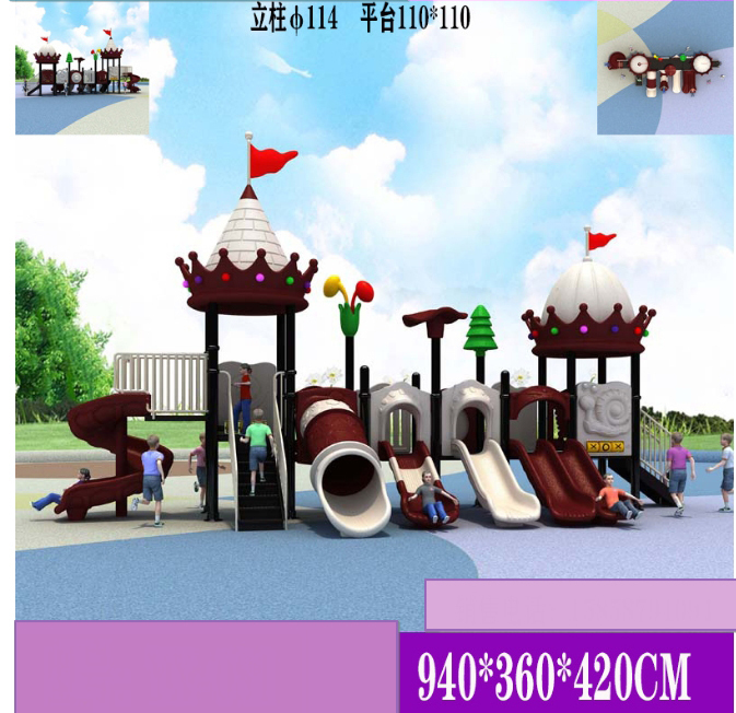 Durable Plastic Slid Outdoor Playground Equipment For KindergartenThemed Kids Playground Slide Plastic Play Structure Combination Slide For Schools