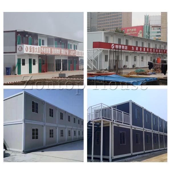 Double Storey Container House For Outdoor Office Hotel Hospital Zontop light Steel Prefabricated Building Container Hous
