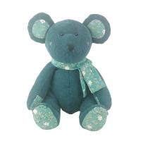 Brinquedo de animais de pelúcia adorável suave de alta qualidade do exército urso de risca verde