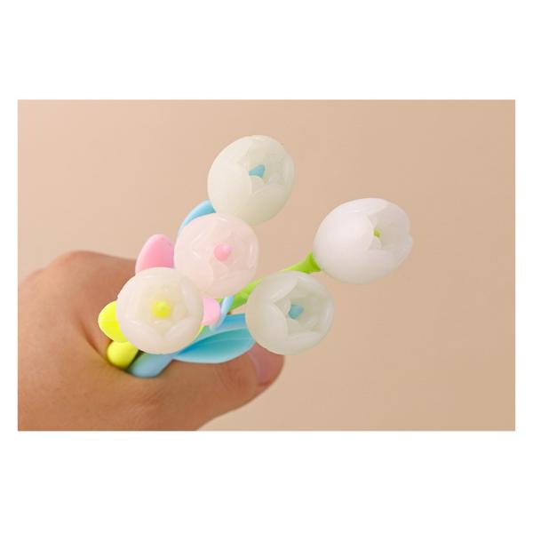 0.5mm Creative Silicon Gift Gel Pen Sun Color Changing Tulip Shape Neutral Pen