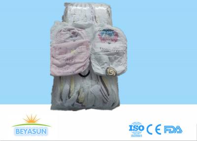 B Grade Diapers Packaged in Clear Transparent Bags and Colorful Diapers