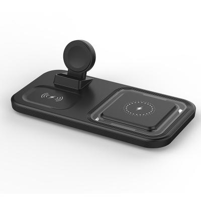 Estação de carregamento sem fio portátil de 15W rápida ABS e PC Preto