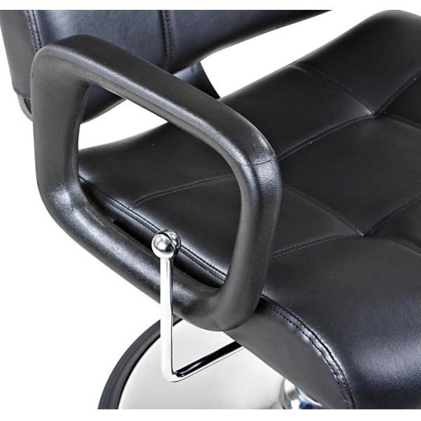 Shinning Chrome Salon Hydraulic Chair Reclining Backrest With U- Shaped Footrest