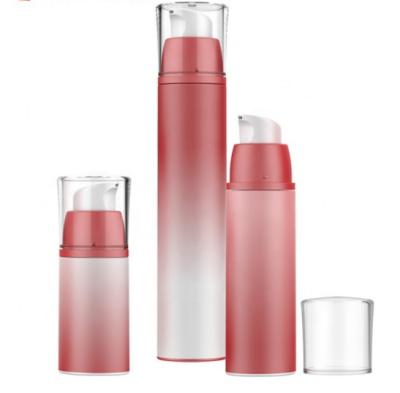 PP Clear Screen Printing 50ml Cosmetic Airless Pump Bottles