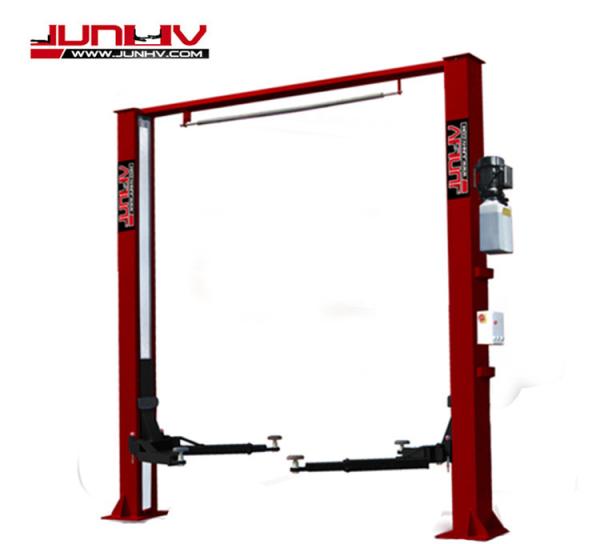 Overall Width 3950mm 2 Post Vehicle Lift , Car Parking Lift Optional Color