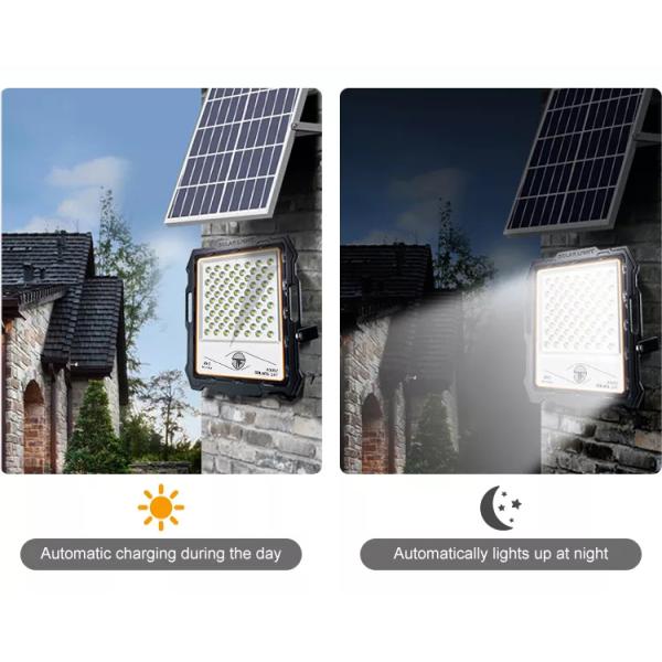 3000lm Outdoor Warm White Led Security Wall Garden Street Solar Flood Light With Motion Sensor IP55