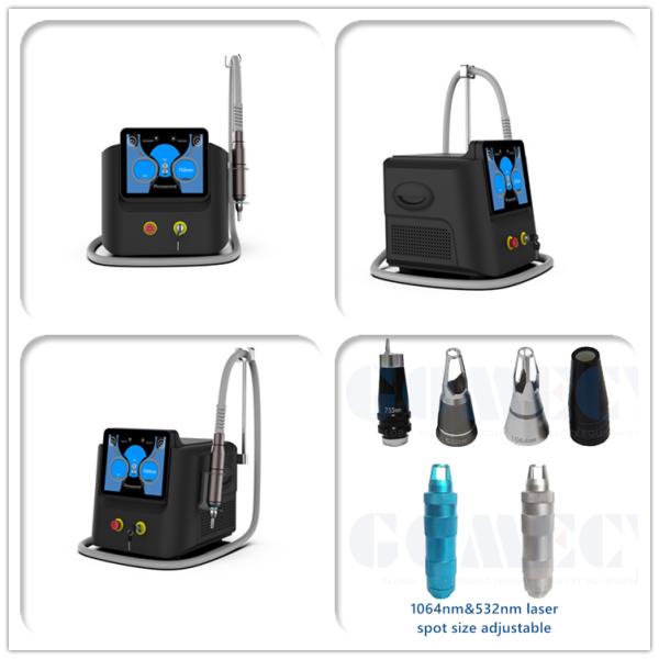 Portable Pico Q Switched Nd Yag Picosecond Laser Tattoo Removal Machine Price With 1064nm 532nm