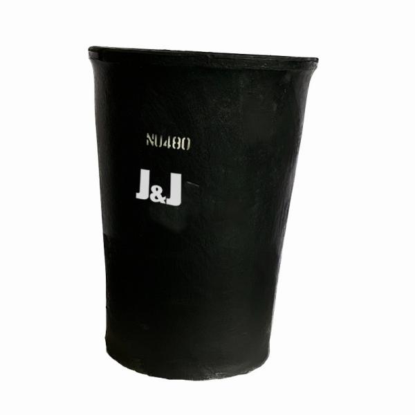 Capacity 1 - 100kg Silicon Carbide Graphite Crucible Induction Heating Straight Cylindrical