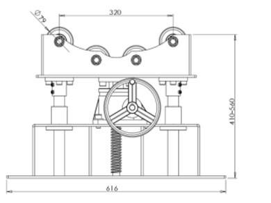 TG-600A Supporting Roller Pipe Turning Rollers Supplier fit up roller bed station
