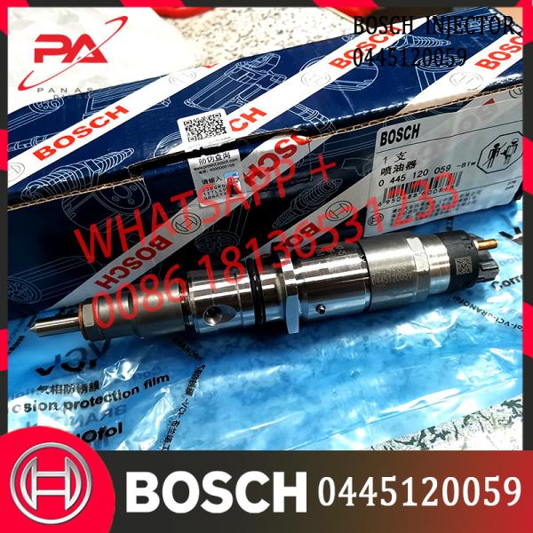 Injetor comum diesel 0445120059 do trilho de Bosch para KOMATSU Cummins SAA6D107E-1 3976372
