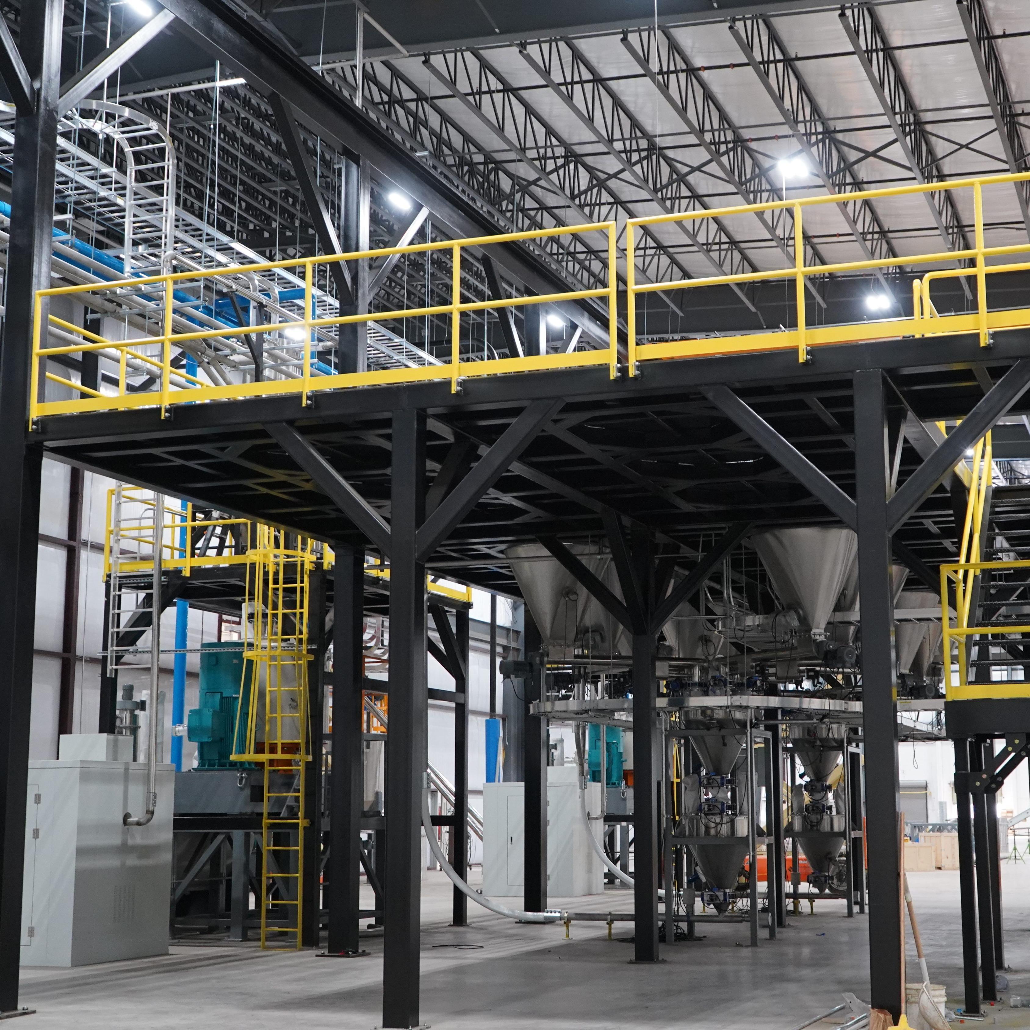 Automatic Material Feeding System Accurate Weighing 5000kg/h For Plastic Compounding