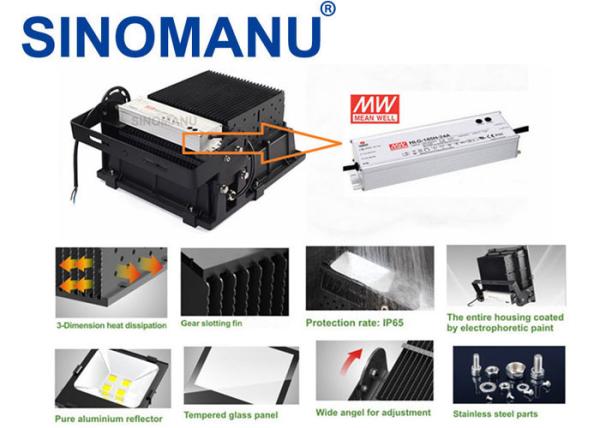 200W Cool White LED Flood Light , Energy Efficient  LED Flood Lamps Outdoor