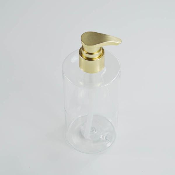 350ml Round Flat Shoulder Lotion Pump Bottle for Plastic Shampoo Shower Gel Packaging