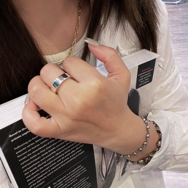 6mm Width Plain 925 Silver Rings 5.5-11.5 Size Unisex With Sophisticated Design