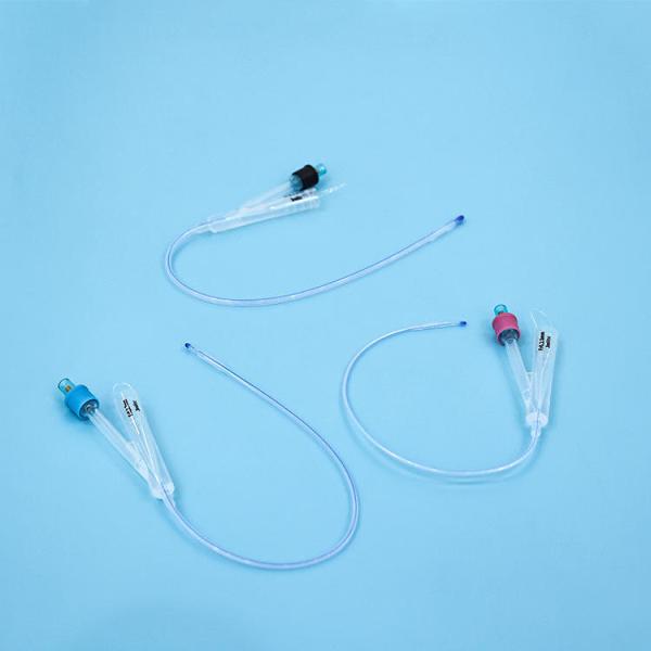 Animals Medical Hydrophilic veterinary Silicone Coating Super-lubricity 2 Way Pure Silicon Foley catheter Urinary surgery for dogs