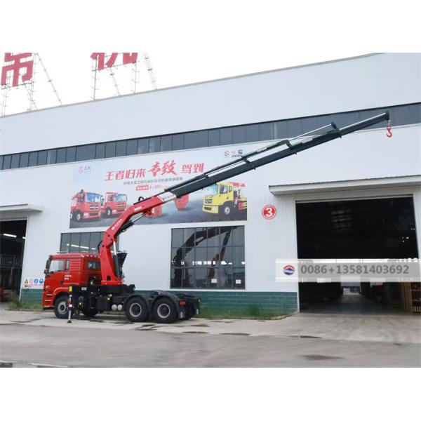 Shacman Brand New Tractor Truck with 25 Ton Foldable Arm Crane