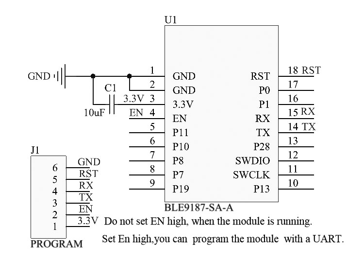 Передатчик и приемник модуля BlueTooth низкой мощности BLE5.1 3uA ультра