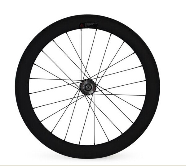 Best quality 700c 60MM Carbon clincher wheelset with width 23mm fixed gear for track bike