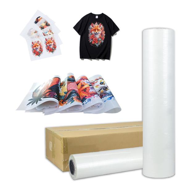 30cm 60cm dtf pet film sheet roll for dtf printer for printing t-shirt uniforms