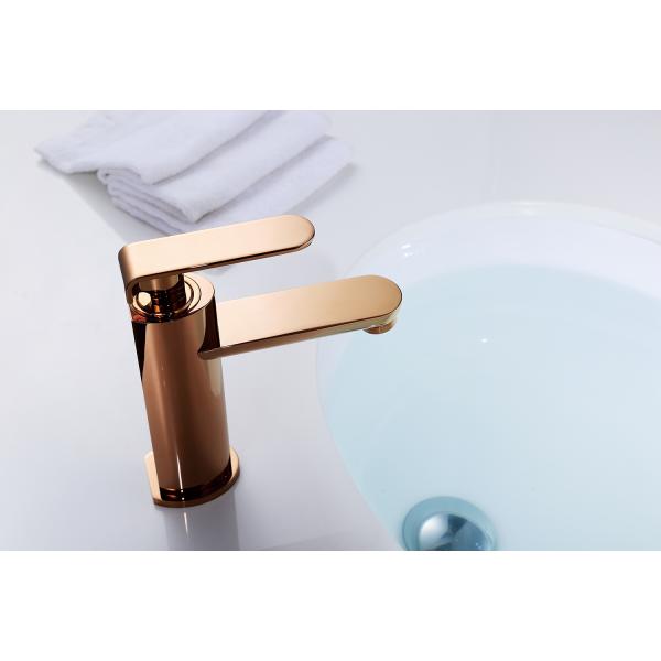 Wall Mounted Bathroom Brushed Gold Brass Basin Mixer with Rotatable Sprayer Water Tap