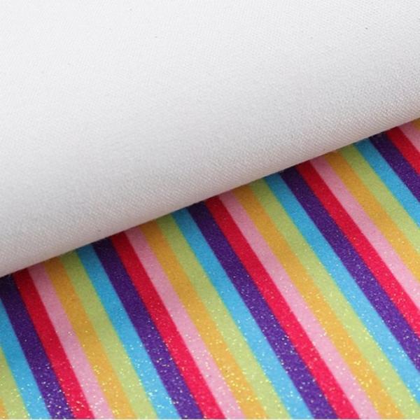 Tejido de arco iris brillante y brillante de PU Cuero sintético para zapatos Bolsas de arco Artesanías Sombreros Tejido de cuero falso