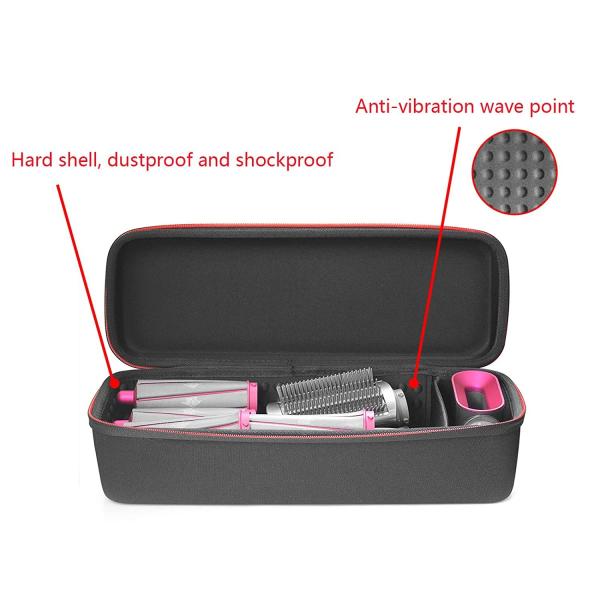 Hair Curler EVA Carrying Case 395*150*125mm Plastic Handle